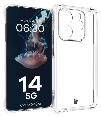 Produktbild von Bizon Case Salpa flexible Hülle für Xiaomi Redmi Note 14 5G, transparent