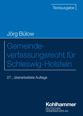 Produktbild von Gemeindeverfassungsrecht für Schleswig-Holstein
