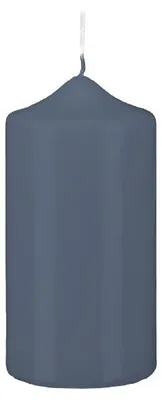 Produktbild von Spitzkopf Stumpen Kerzen Pacific Blue Blau/Grau 30 x Ø 10 cm, 6 Stück