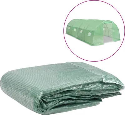 Obrázek produktu pro Náhradní plachta na skleník (18 m²) 300 x 600 x 200 cm zelená