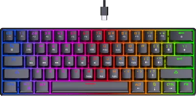 Produktbild von PREYON Brown All Claw Tastatur Gaming-Tastatur - Verbindung mit 2,4 GHz und Bluetooth - Gateron Brown Schalter - Kompaktes Design - HOT SWAP