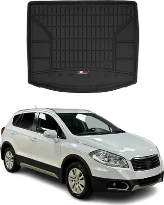 Imagen del producto de Bandeja protectora para el maletero de la Suzuki SX4 S-Cross (2013-2018), marca OMAC, fabricada en TPE (elastómero termoplástico), color , para la parte inferior