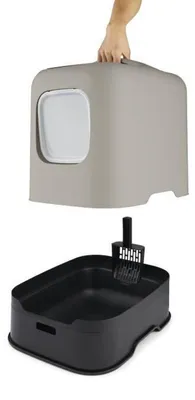Produktbild von Rotho BIALA, Katze, Katzenklo mit Haube, Beige, Kunststoff, 395 mm, 510 mm
