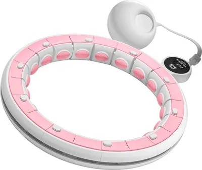 Obrázek produktu pro Rebel RBA-3067 Masážní obruč Hula Hoop se závažím, LCD, 44 cm, růžová