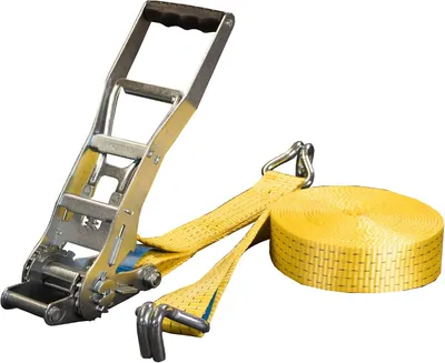 Produktbild von Spanngurt mit Langhebelratsche und Spitzhaken, 5t, 8m, 50mm