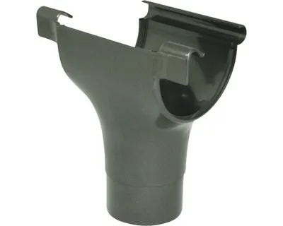 Produktbild von Marley Rinnenstutzen Halbrund, RG 75, anthrazit-metallic