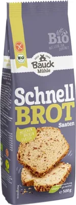 Produktbild von Bauckhof - Schnellbrot mit Saaten glutenfrei  - 500g