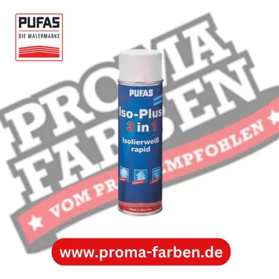 Produktbild von Pufas Iso-Plus 3 in 1 Isolierweiss 500ml 19603000