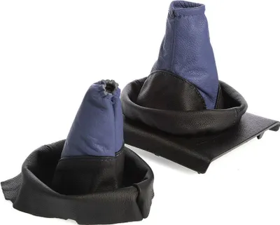 Produktbild von Schaltsack + Handbremssack passend für Opel Corsa C Bj. 2000-2006 Schwarz-Blau