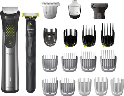 Zdjęcie produktu dla Philips MG9553/15, Czarny, Metaliczny, 0,2 mm, 2 cm, 0,2 mm, Broda, Ucho, Twarz, Wąsy, Nos, Bateria