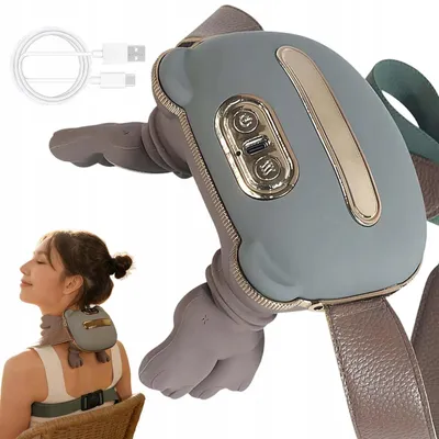 Produktbild von Bionisches Shiatsu Massagegerät mit Wärme - 4D Nacken & Schultermassagegerät - Nackenmassagegerät Elektrisch - Für Nacken, Schultern, Rücken