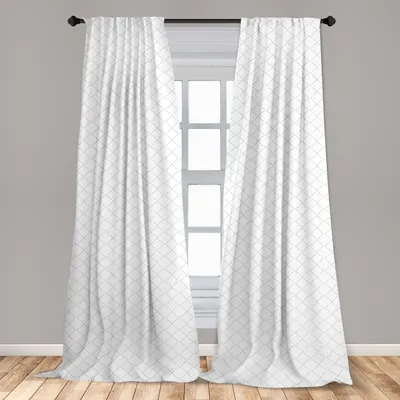 Immagine prodotto di Abakuhaus, tende per finestre, motivo moderno a quadretti, set da 2 pannelli, 150 x 175 cm