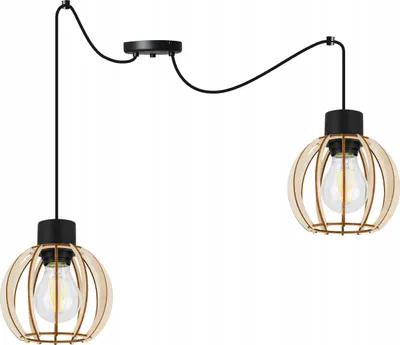 Produktbild von Moderne Led-Deckenhängelampe Aus Holz