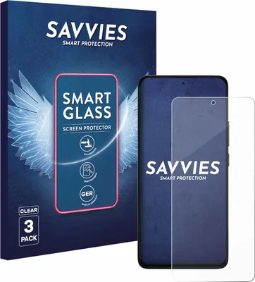 Produktbild von 3x Savvies Schutzglas Folie für Xiaomi Redmi Note 14 4G 9H Panzer Schutzfolie Glas Displayschutz klar transparent