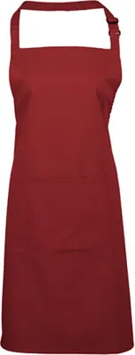 Obrázok produktu pre Premier Workwear PR154 | Colours Zástera s vreckom - 72 x 86 cm - možno prať do 60 - Farba: bordová (približne Pantone 216) - Rozmery: 72 x 86 cm