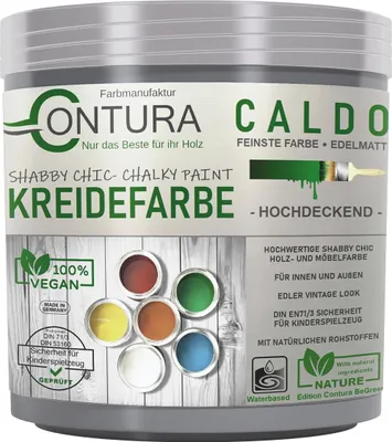 Produktbild von Contura BeGreen 250ml. Kreidefarbe Shabby Chic Möbellack - 22 Modern Grey