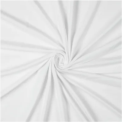 Jersey-Stoff Viskose (Bambus-Zellstoff) 0,5 x 1,45 m Bambus-Jersey Meterware weiss