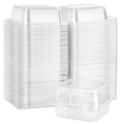 Immagine prodotto di Omgoods - 200 contenitori di plastica trasparente per torte e dolci