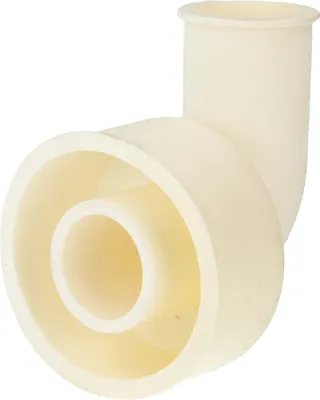 Produktbild von tecuro WC-Spülrohrverbinder - Winkelform - Ø 48/28