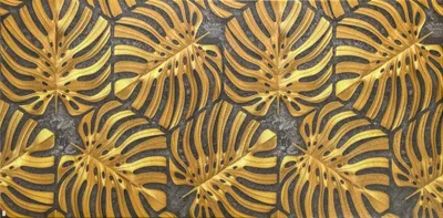 Imagen del producto de Paneles de techo, paneles de pared, láminas doradas, revestimiento para techo y paredes, paneles decorativos 2D, tecnología de impresión UV (0,5 m²)