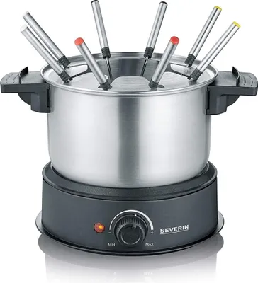 Image de SEVERIN FO 2470 - 8 personne(s) - 1,4 l - noir - inox - 1 m - plastique - inox - inox