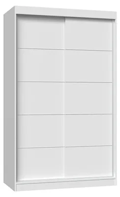 Image de Armoire IGA 120 blanche avec rail décoratif