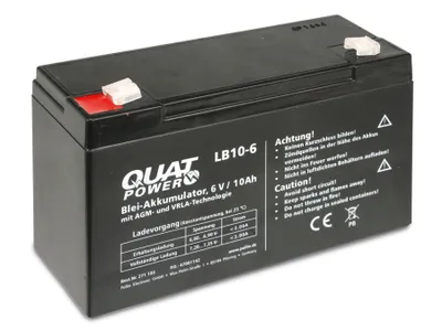 Immagine prodotto di QUATPOWER accumulatore al piombo LB10-6, 6 V-/10 Ah