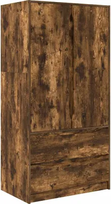 Obrázek produktu pro vidaXL Skříň s dvířky, kouřový dub, 79,5 x 49 x 156 cm