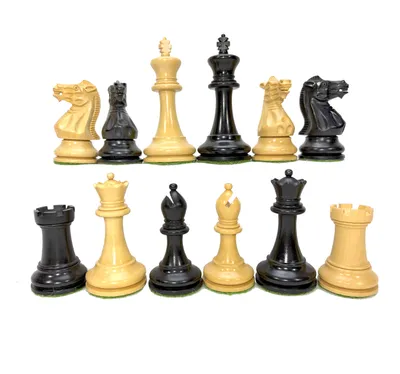 Produktbild von ROOGU Old Staunton 3.5" Buchsbaum Holz Schachfiguren Set Handdien