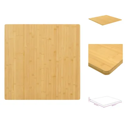 Immagine prodotto di vidaXL Piano da tavolo 80x80x1,5 cm in bambù - Piani da tavolo