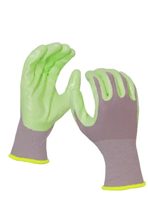 Productafbeelding van eVendix tuinhandschoenen, maat S, groen/grijs, 10 paar