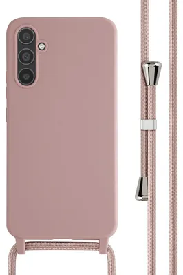 Imagen del producto de Funda de Silicona con Cuerda para Samsung Galaxy A34 (5G) - Sand Pink