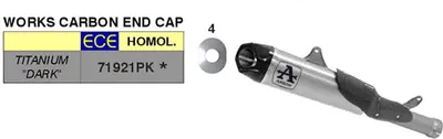 Immagine prodotto di Marmitta slip-on ARROW works in titanio con fondello carby per Honda Cbr 1000 rr-r