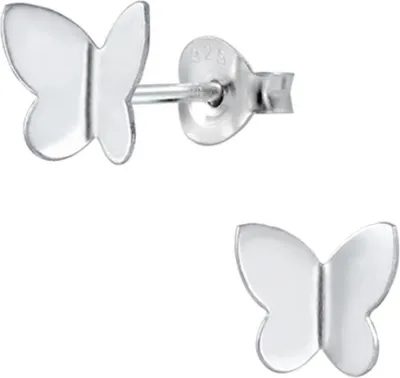 Produktbild von Mädchen Ohrstecker Schmetterling Ohrringe Silber