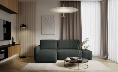 Produktbild von KEF Ecksofa Mona – L-Form – 229x86x148 cm – Möbel für Wohnzimmer – Liegefläche 129x190 cm – Mit Schlaffunktion – Polsterstoff – Linksseitig Cremona 97