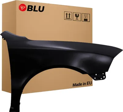 Zdjęcie produktu dla BLU Błotnik Premium pasujący do Skoda Octavia II 2 (1Z3,1Z5) 9910 Prawy Czarny SchwarzMagie | 2004-2012 | Przedni Przód | Lakierowany | Gotowy do montażu | Ocynk