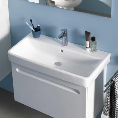 Obrázok produktu pre Umývadlo č. 1 biele s prepadom 1 otvor pre batériu 1000x460mm 1000 x 460 mm