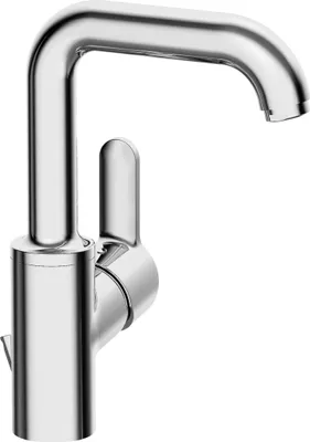 Produktbild von HANSA HANSAPRIMO Waschtischarmatur, seitenbedient, mit Ablaufgarnitur, schwenkbar, Ausladung: 142 mm, 49542203