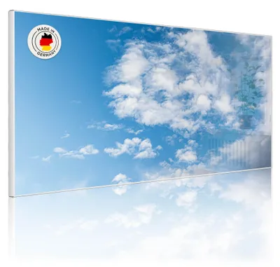 Produktbild von Metall Magnettafel beschreibbar 78x37cm Motiv Wolken 1 [MTWQ 12830]