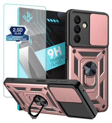 A product shot featuring a phone case and screen protector.