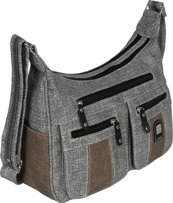 Produktbild von Schultertasche (15161) Damentasche Umhängetasche Leder Optik Handtasche GRAU