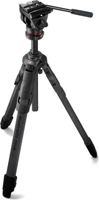 Immagine prodotto di Treppiede ibrido in carbonio MANFROTTO ONE + testa a sfera fluida 500X - MKONEC-500X