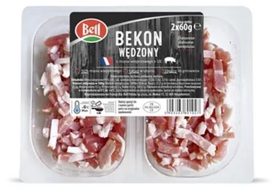 Obrázek produktu pro Bekon wędzony w kostce 2 x 60 g