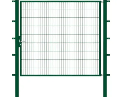 Obrázek produktu pro Jednoduchá brána Alberts Flexo s příslušenstvím, k zabetonování, zelená, šířka 200 cm, výška 180 cm