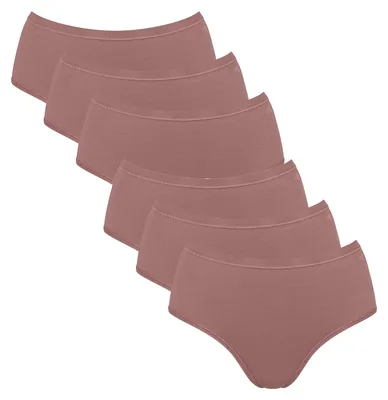 Produktbild von sloggi Damen Midislip 6-Pack GO Daily Baumwolle Midi - CACAO - Größe M
