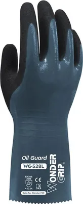 Produktbild von Wonder Grip WG-528L, Werkstatthandschuhe, Schwarz, Blau, L, Erwachsener, Erwachsener, Unisex