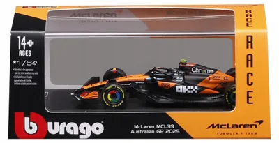 Zdjęcie produktu dla F1 McLaren MCL39 #4 Lando Norris 1:64 - BBurago