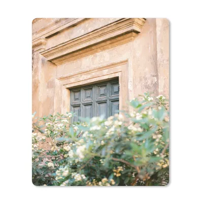 Produktbild von MuchoWow® Mauspad Mousepad Architektur - Tür - Blumen - Grün - Vintage 30x40 cm - Mousepads - Maus Mat - Pad - Mausunterlage - Mausmatten