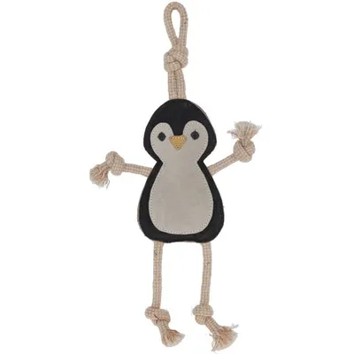 Produktbild von Hundespielzeug - Pinguin aus Leder