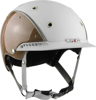 Produktbild von %%Casco Reithelm Champ-3 Flachsfaser-weißgrau, Größe: M 56-58 cm